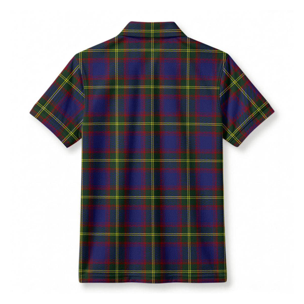 Durie Tartan Crest Birdseye Mesh Polo Shirt