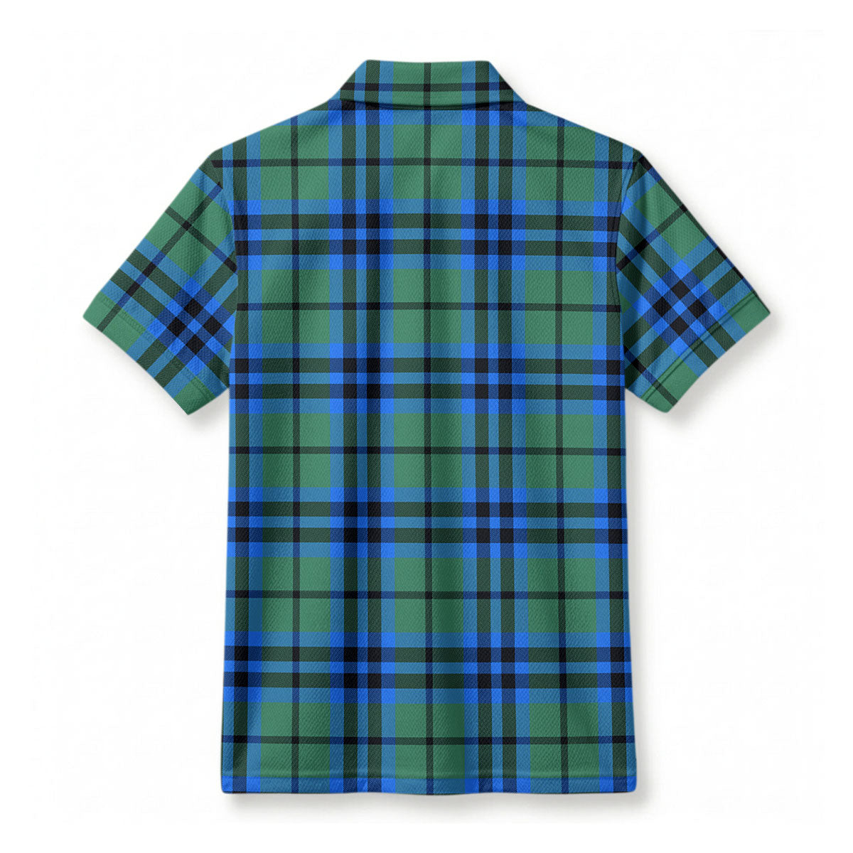 Falconer Tartan Crest Birdseye Mesh Polo Shirt