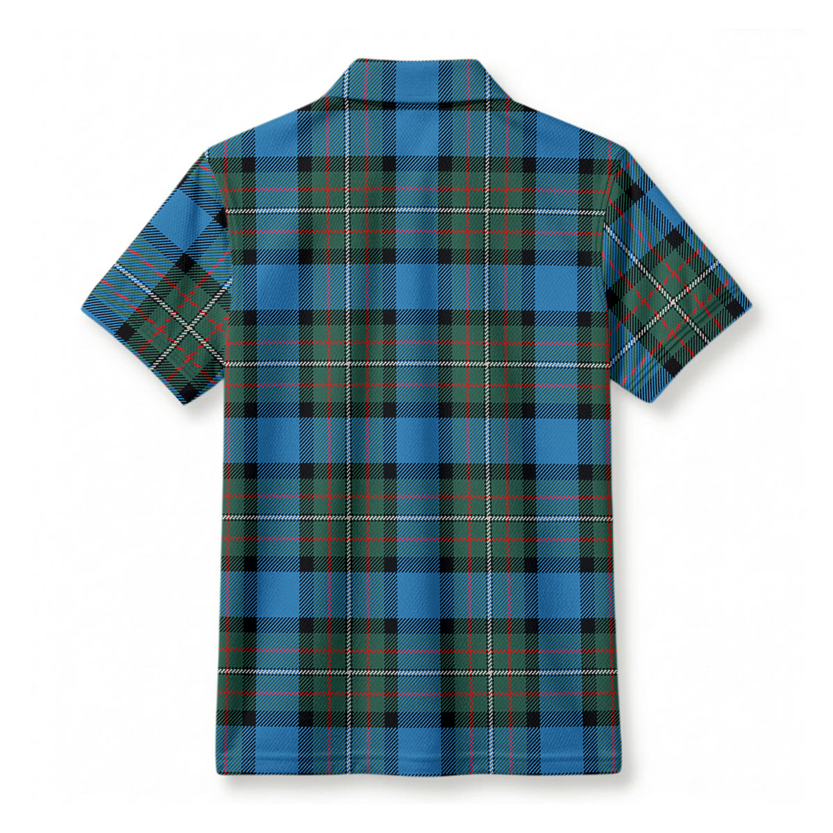 Fergusson Ancient Tartan Crest Birdseye Mesh Polo Shirt
