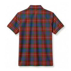 Fraser (of Lovat) Ancient Tartan Crest Birdseye Mesh Polo Shirt