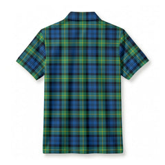 Gordon Ancient Tartan Crest Birdseye Mesh Polo Shirt
