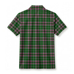 Gray Hunting Tartan Crest Birdseye Mesh Polo Shirt