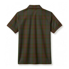 Gray Tartan Crest Birdseye Mesh Polo Shirt