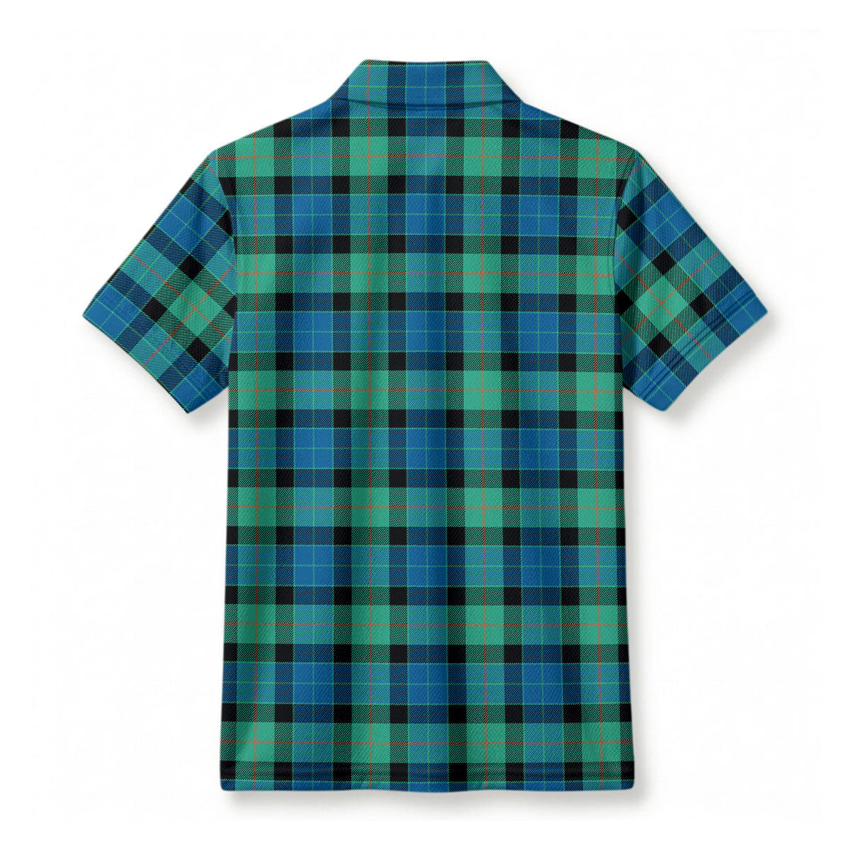 Gunn Ancient Tartan Crest Birdseye Mesh Polo Shirt