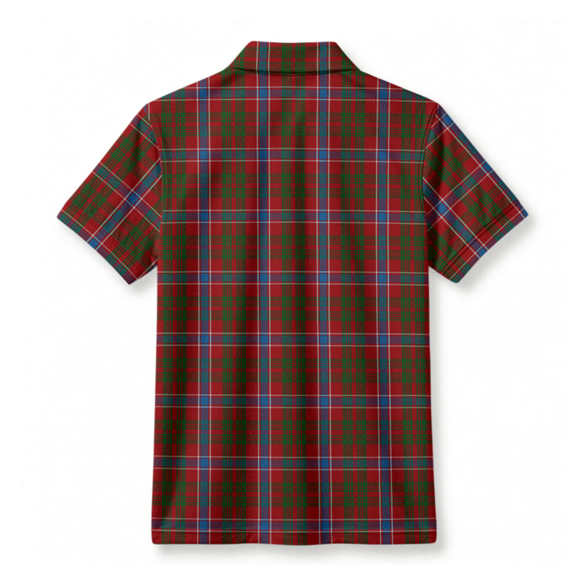 Harkness Dress Tartan Crest Birdseye Mesh Polo Shirt