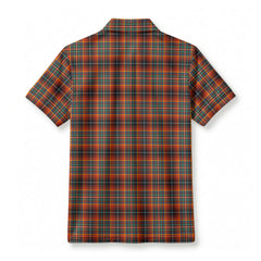 Innes Ancient Tartan Crest Birdseye Mesh Polo Shirt