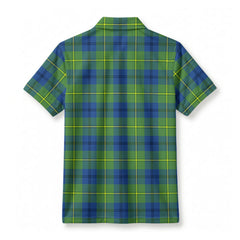 Johnstone Ancient Tartan Crest Birdseye Mesh Polo Shirt