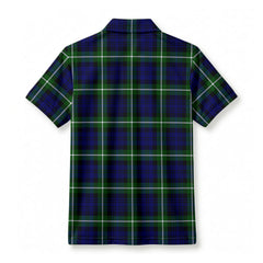 Lammie Tartan Crest Birdseye Mesh Polo Shirt