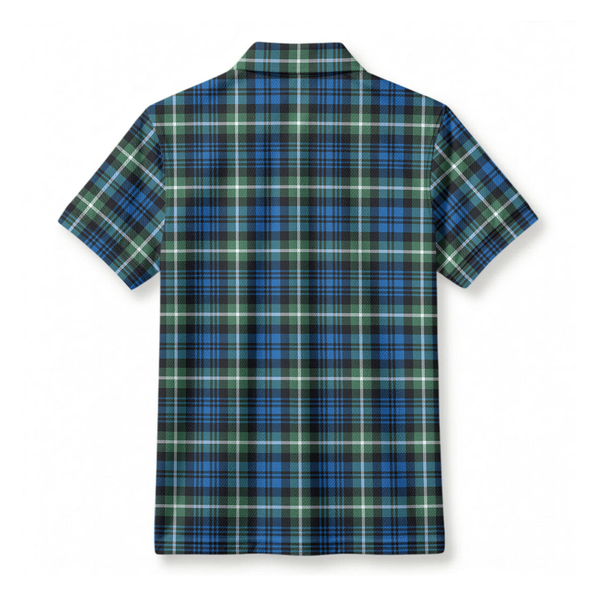 Lamont Ancient Tartan Crest Birdseye Mesh Polo Shirt
