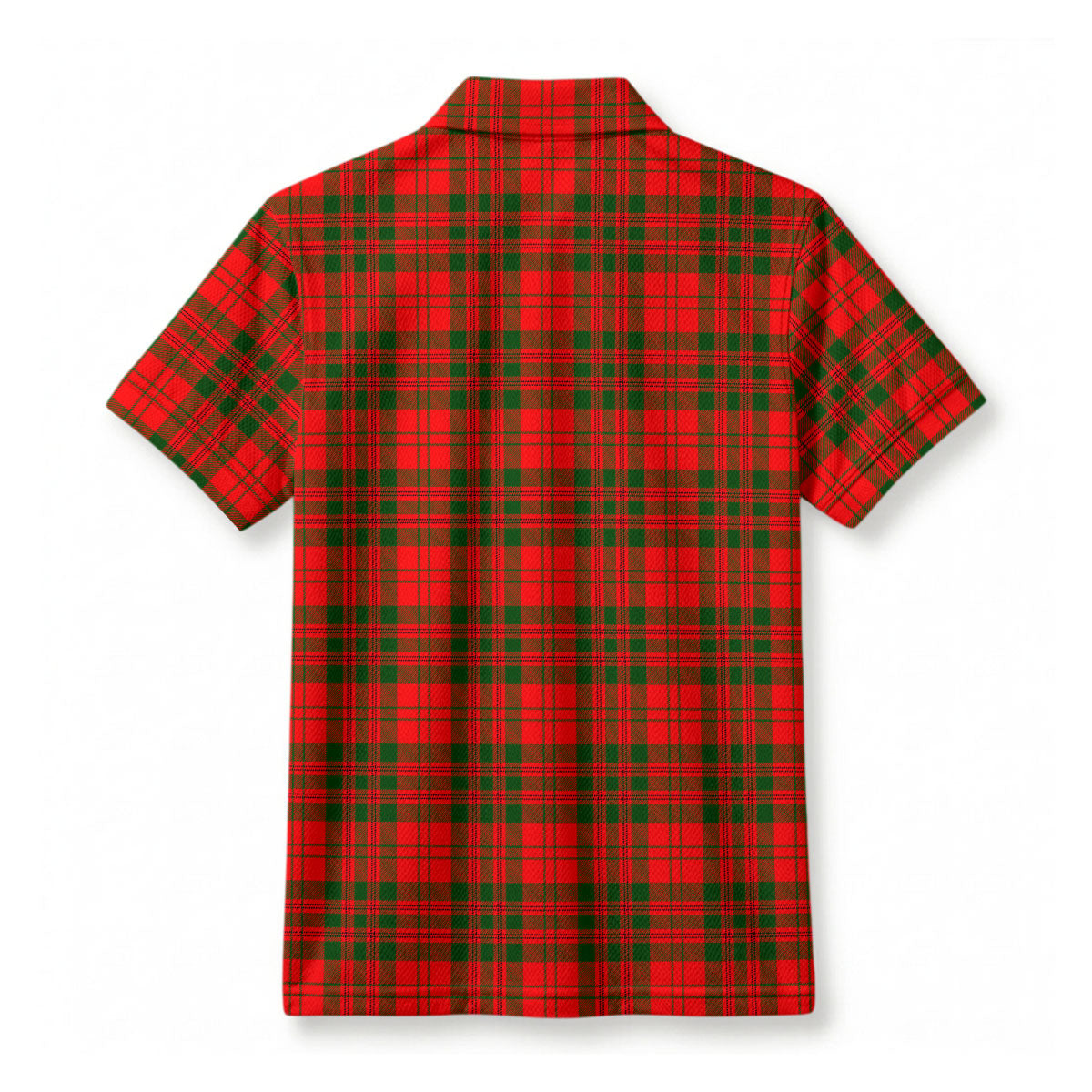 Livingstone Tartan Crest Birdseye Mesh Polo Shirt
