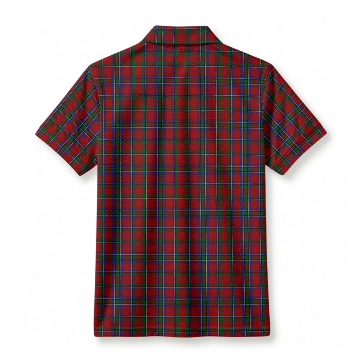 Lyall Tartan Crest Birdseye Mesh Polo Shirt