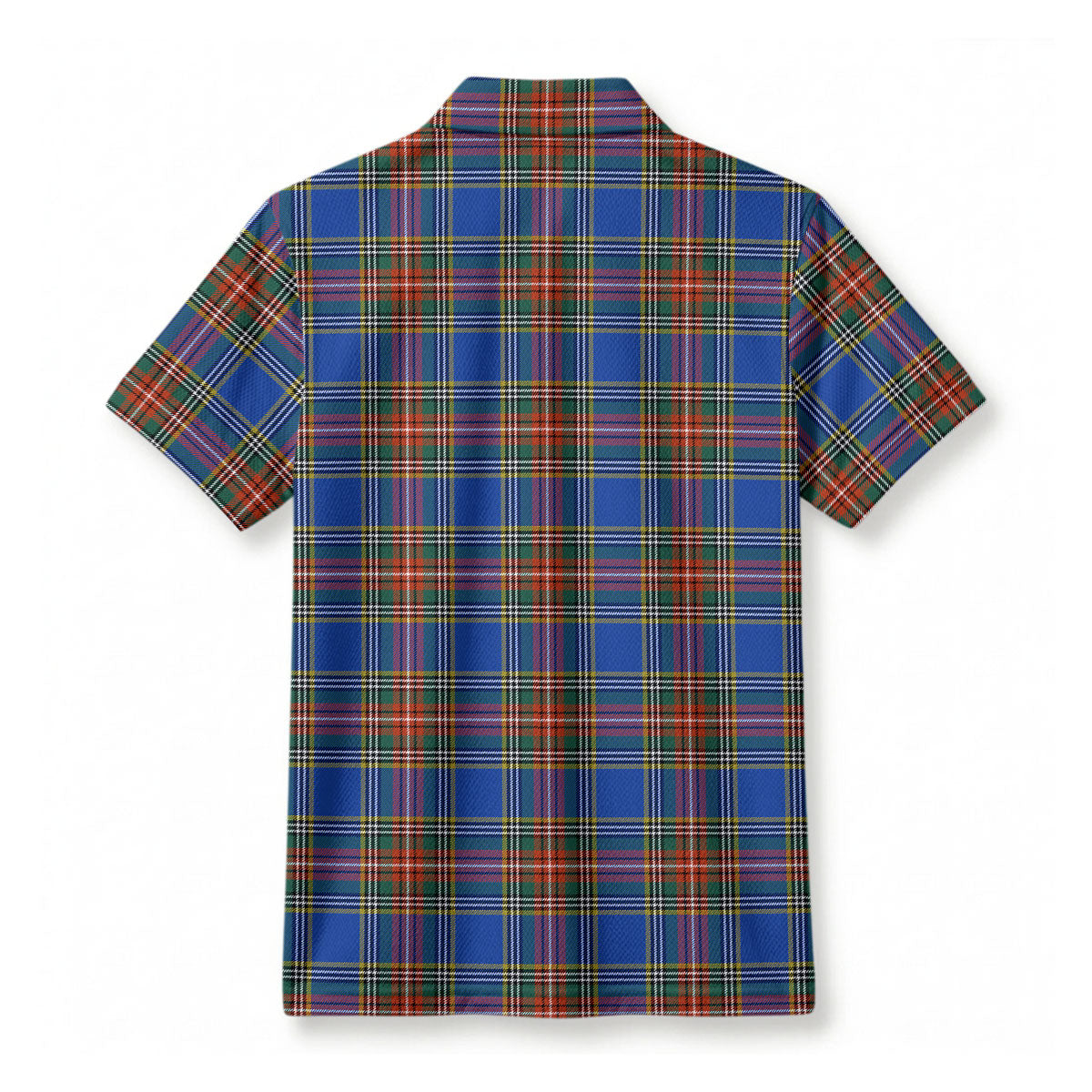 MacBeth Ancient Tartan Crest Birdseye Mesh Polo Shirt