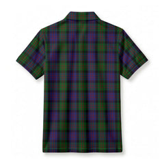 MacDonald Tartan Crest Birdseye Mesh Polo Shirt