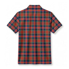 MacDuff Ancient Tartan Crest Birdseye Mesh Polo Shirt