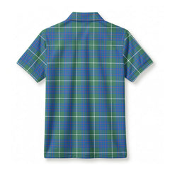 MacIntyre Hunting Ancient Tartan Crest Birdseye Mesh Polo Shirt