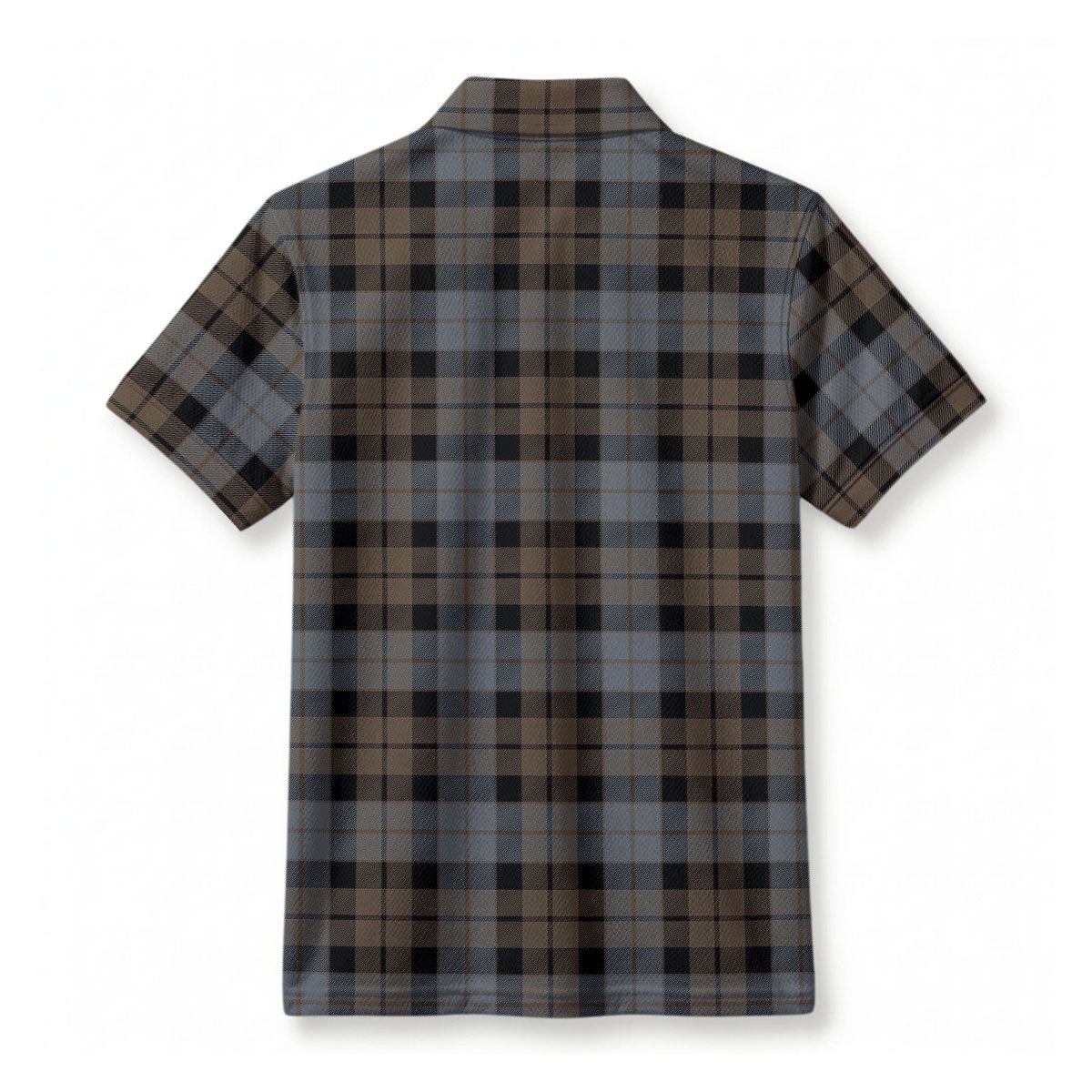 MacKay Weathered Tartan Crest Birdseye Mesh Polo Shirt