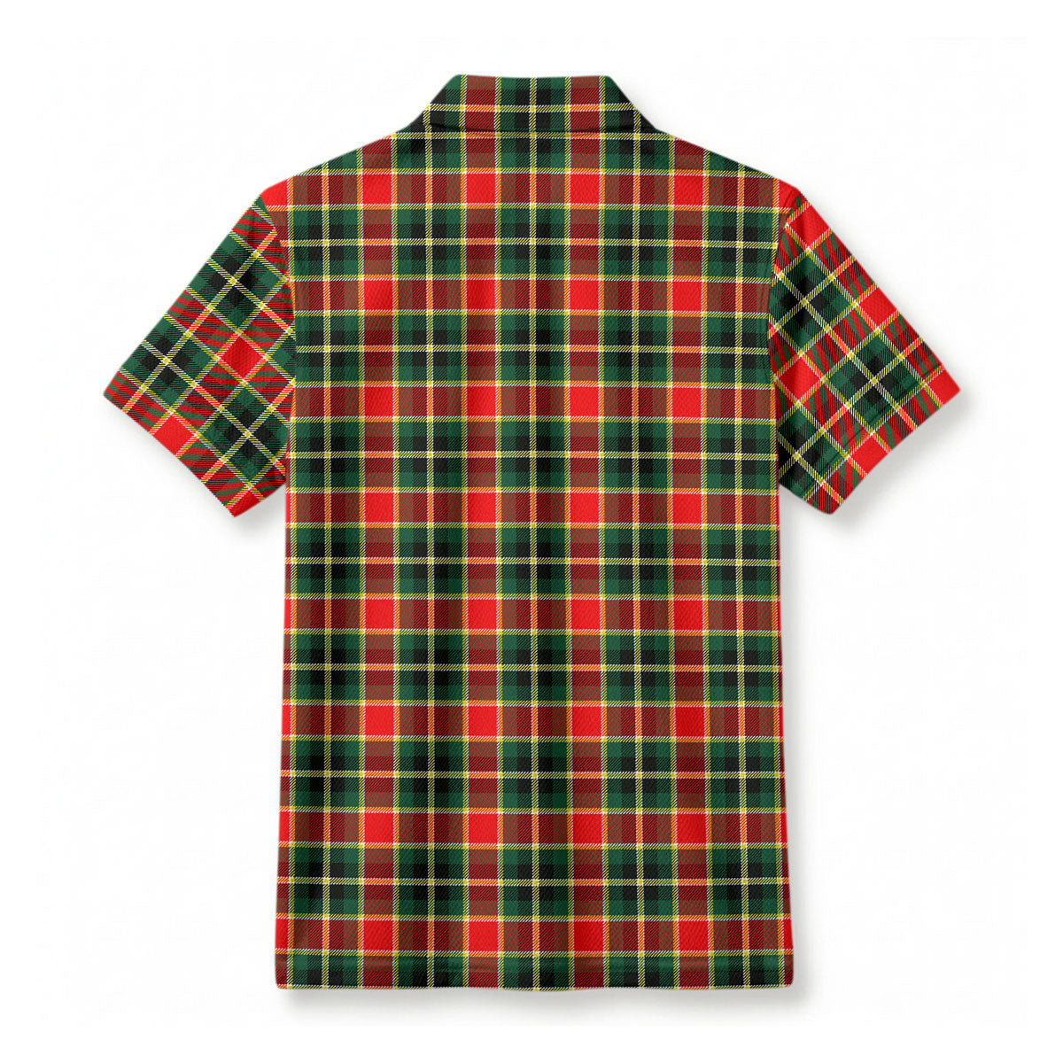 MacLachlan Hunting Modern Tartan Crest Birdseye Mesh Polo Shirt