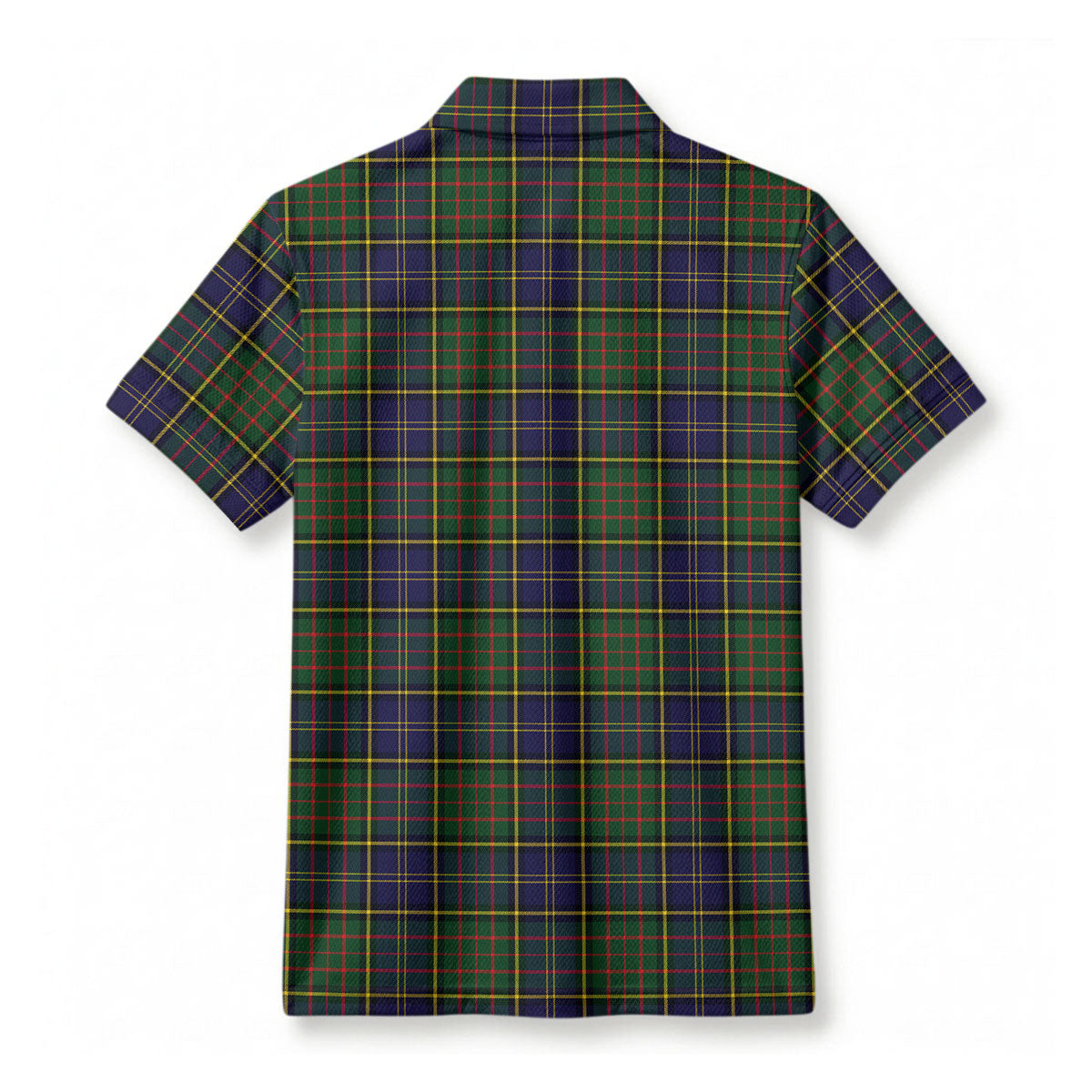 MacMillan Hunting Modern Tartan Crest Birdseye Mesh Polo Shirt