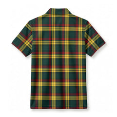 MacMillan Old Modern Tartan Crest Birdseye Mesh Polo Shirt