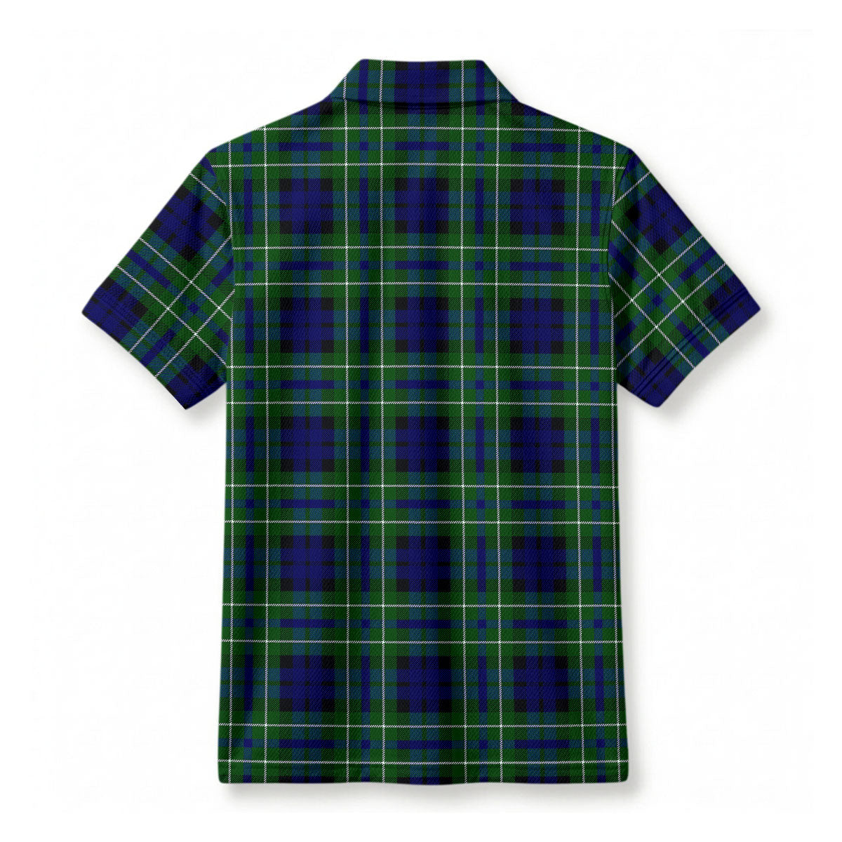 MacNeil of Colonsay Modern Tartan Crest Birdseye Mesh Polo Shirt