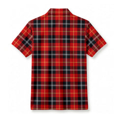 Marjoribanks Tartan Crest Birdseye Mesh Polo Shirt