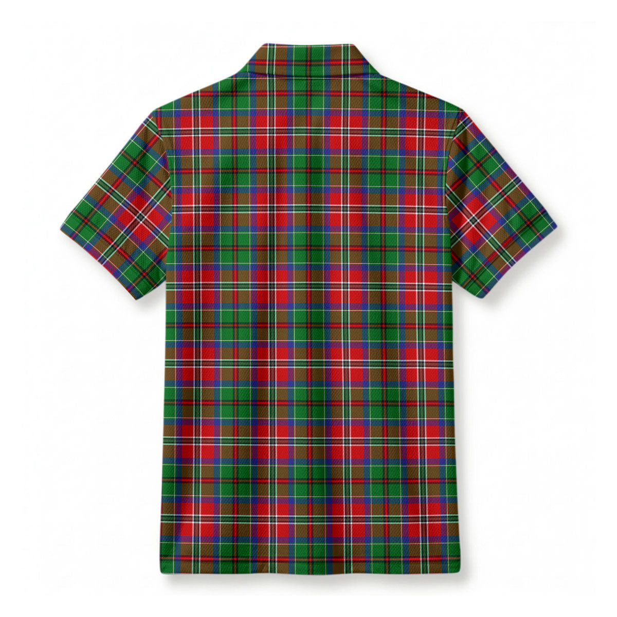 McCullough Tartan Crest Birdseye Mesh Polo Shirt