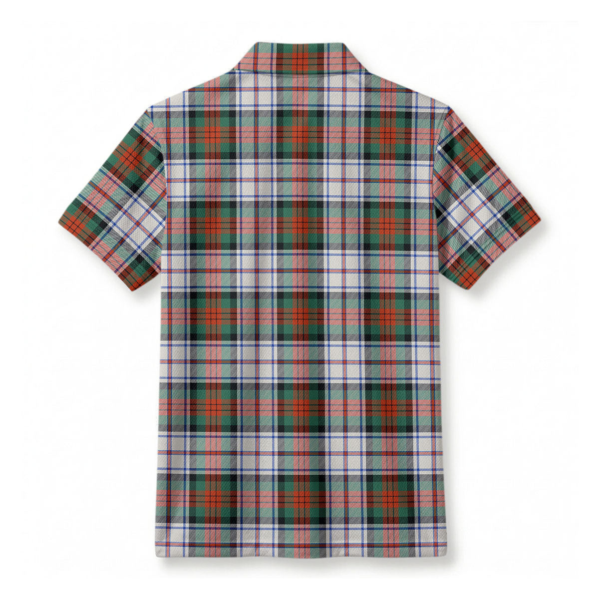 McDuff Dress Ancient Tartan Crest Birdseye Mesh Polo Shirt