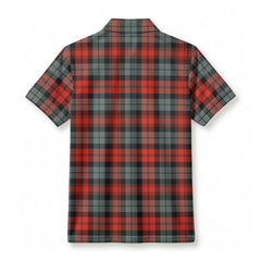 McLachlan Weathered Tartan Crest Birdseye Mesh Polo Shirt