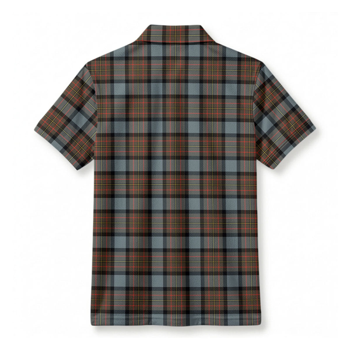 McLaren Weathered Tartan Crest Birdseye Mesh Polo Shirt