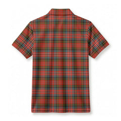 McPherson Weathered Tartan Crest Birdseye Mesh Polo Shirt