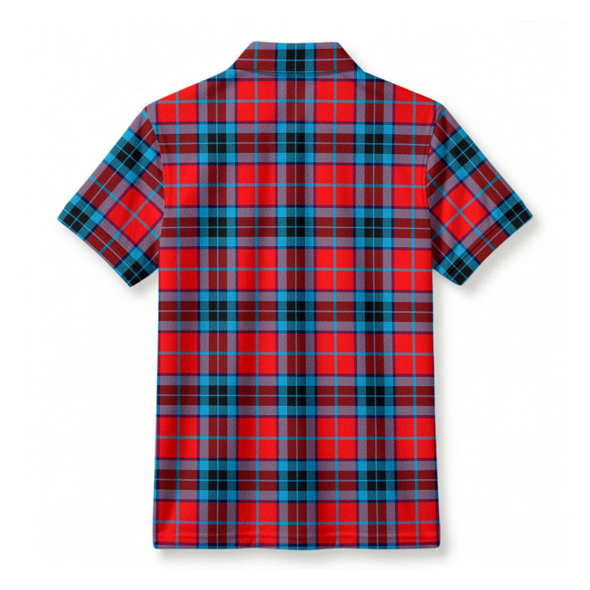 McTavish Modern Tartan Crest Birdseye Mesh Polo Shirt