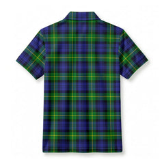 Meldrum Tartan Crest Birdseye Mesh Polo Shirt