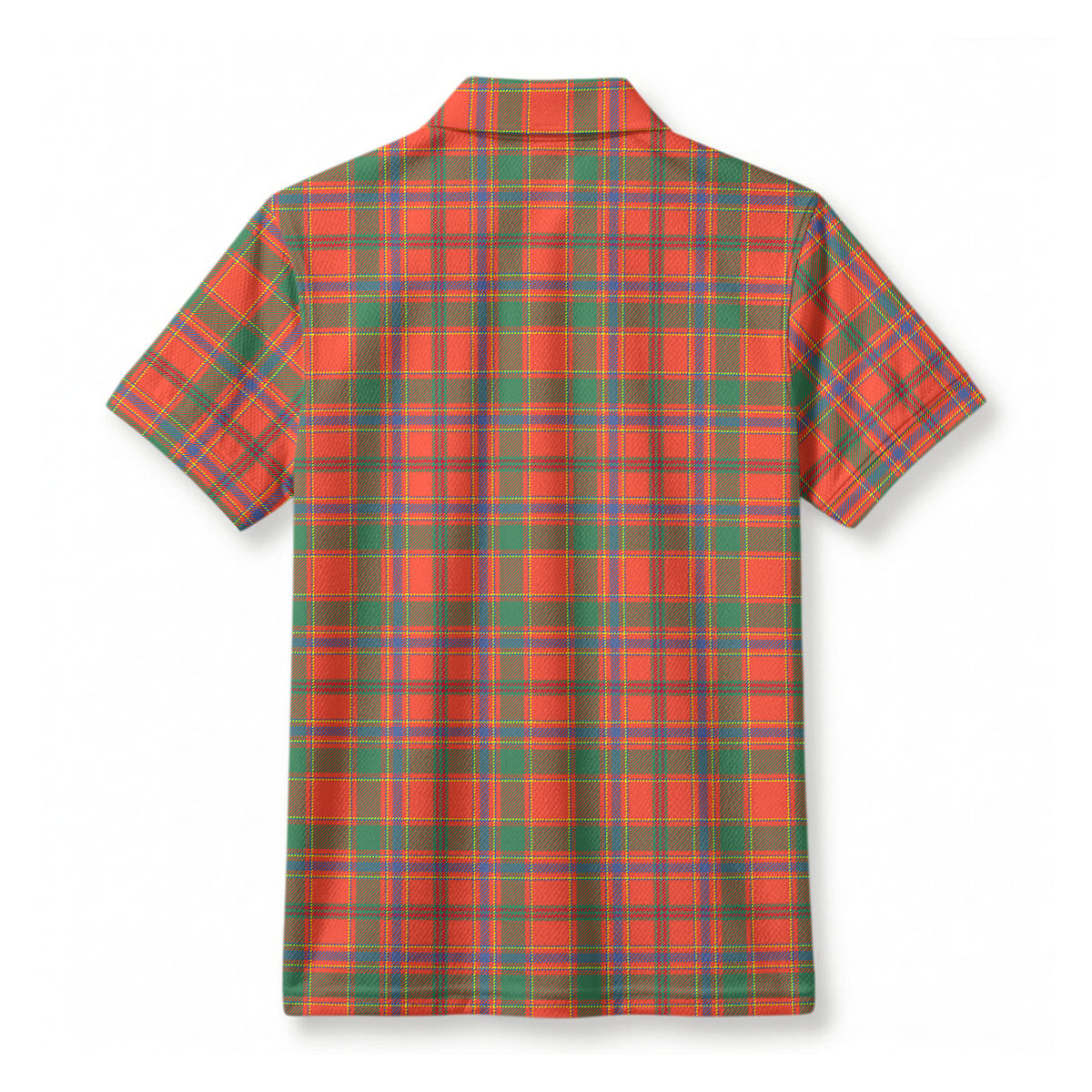 Munro Ancient Tartan Crest Birdseye Mesh Polo Shirt