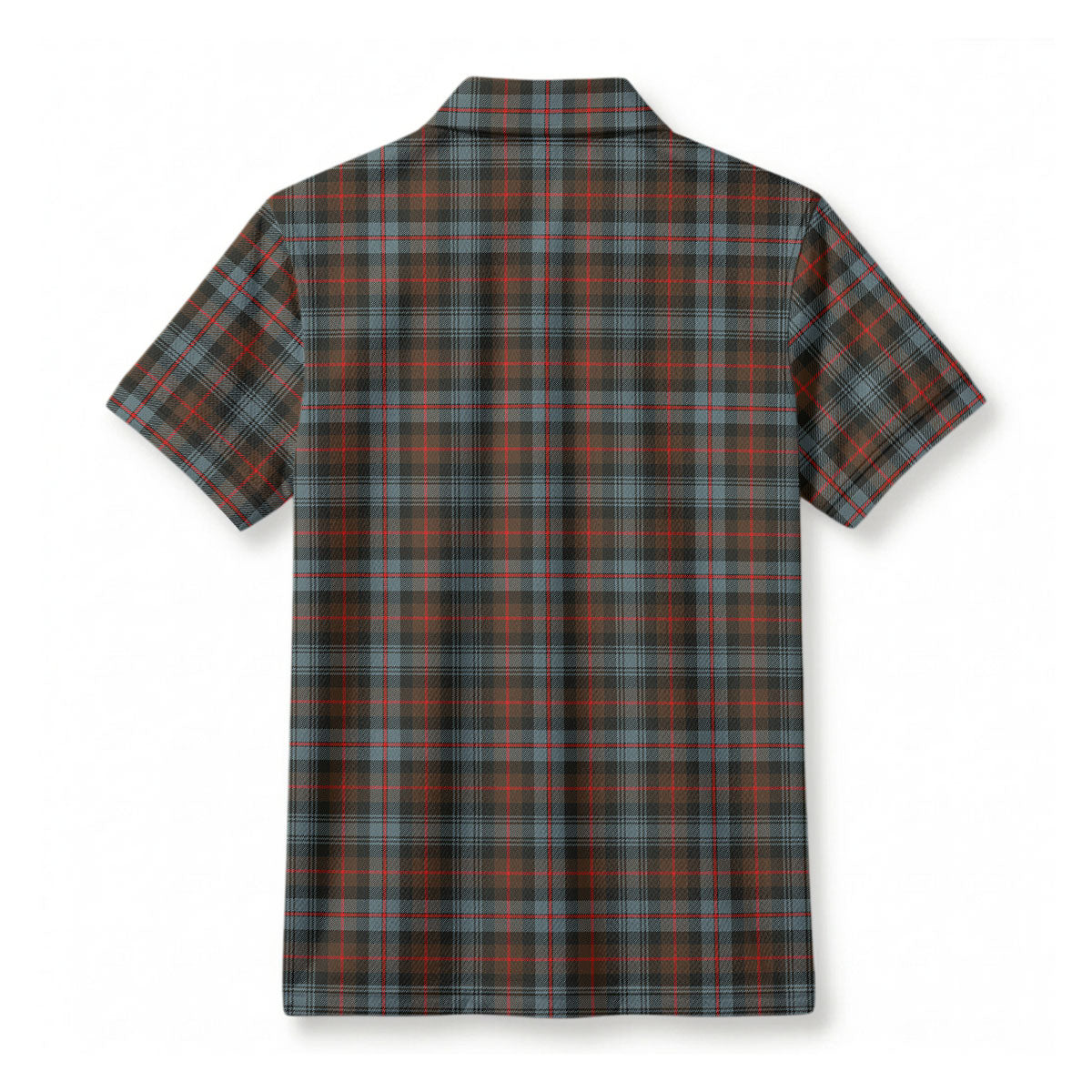 Murray of Atholl Weathered Tartan Crest Birdseye Mesh Polo Shirt