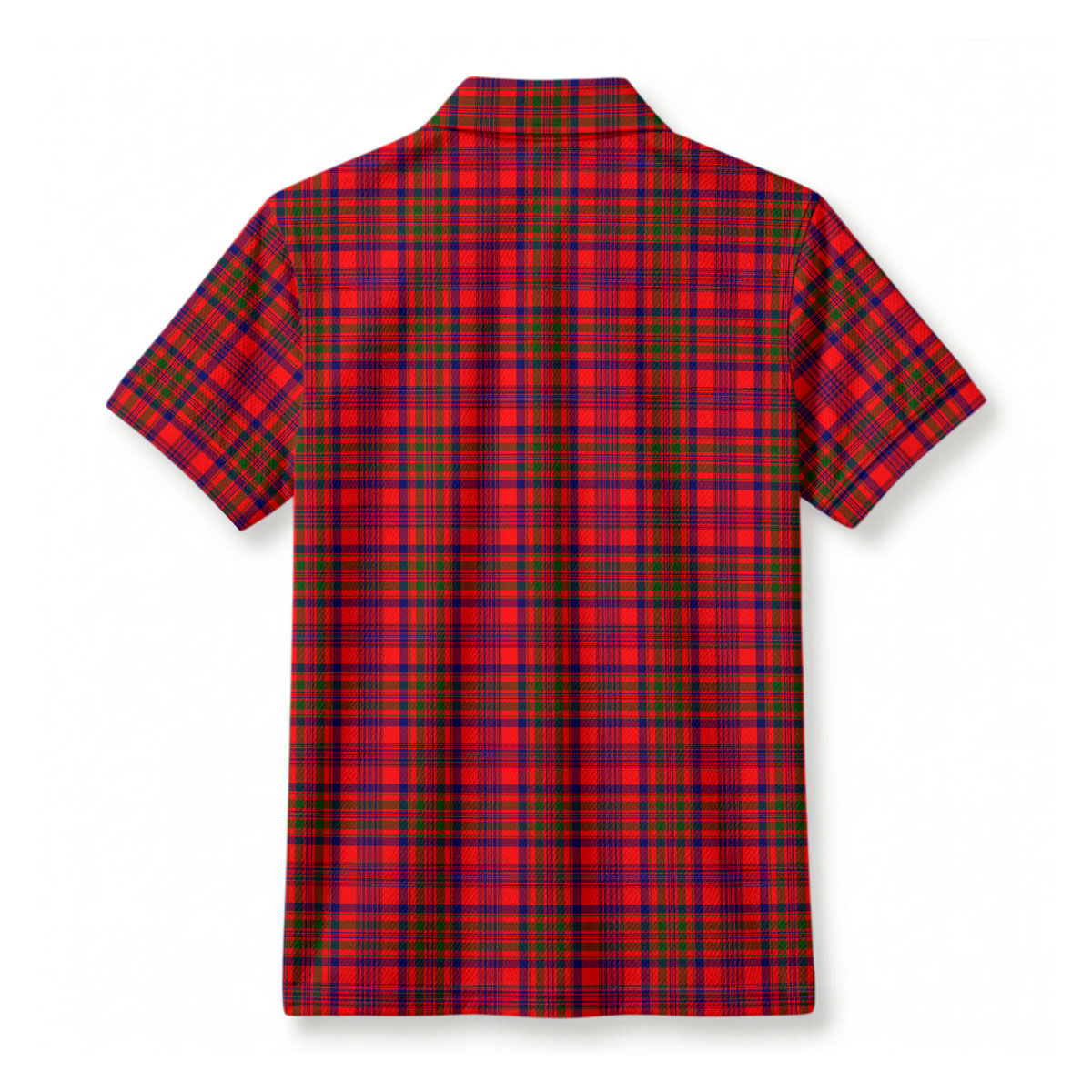 Murray of Tulloch Modern Tartan Crest Birdseye Mesh Polo Shirt