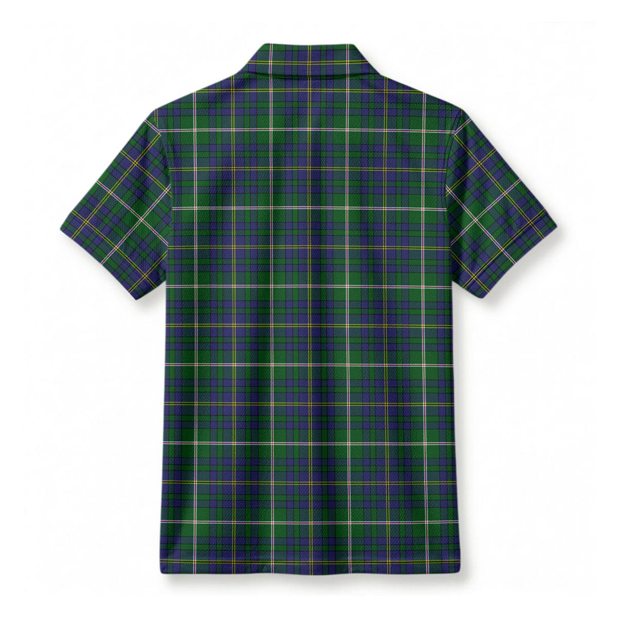 Orr Tartan Crest Birdseye Mesh Polo Shirt