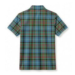 Porterfield Tartan Crest Birdseye Mesh Polo Shirt
