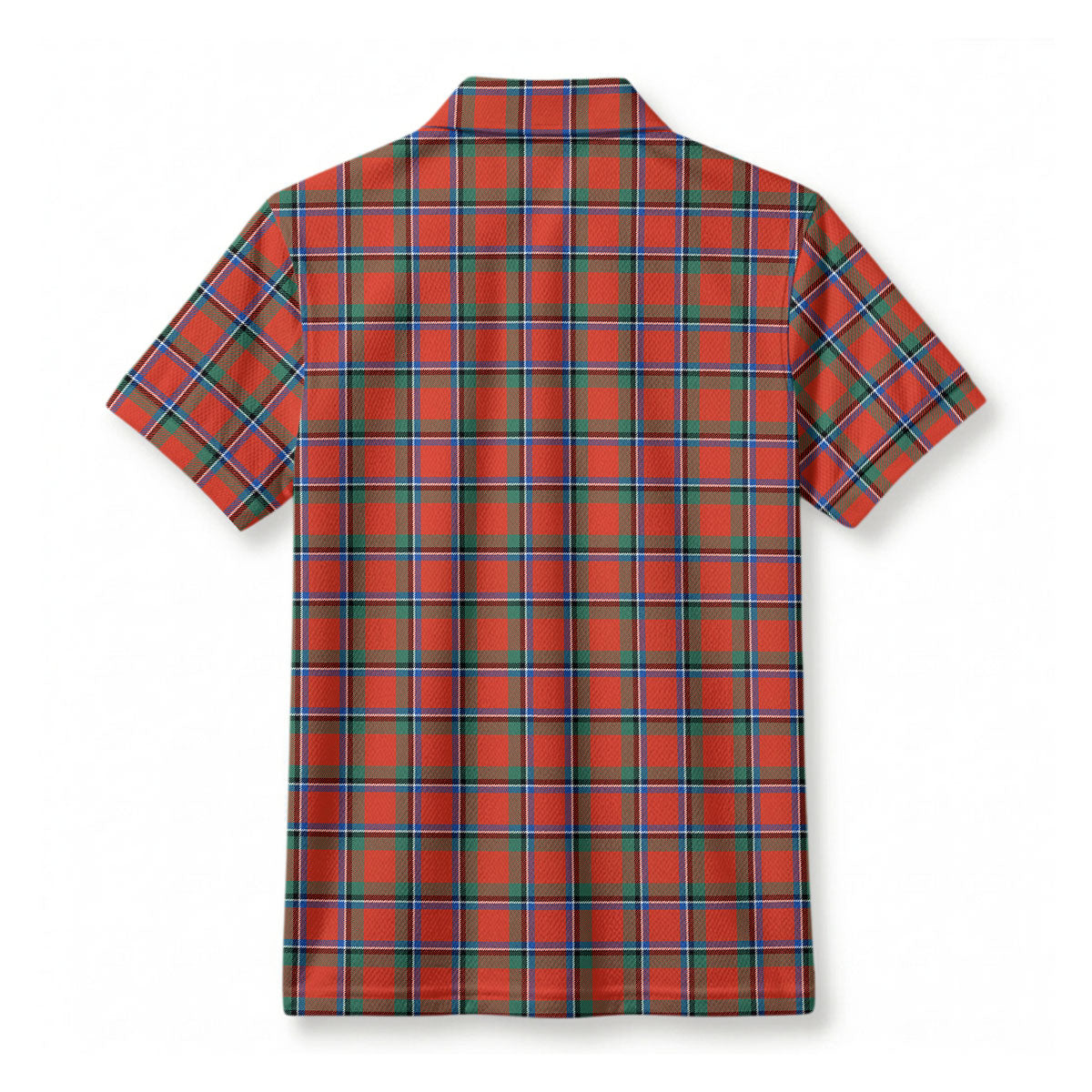 Sinclair Ancient Tartan Crest Birdseye Mesh Polo Shirt