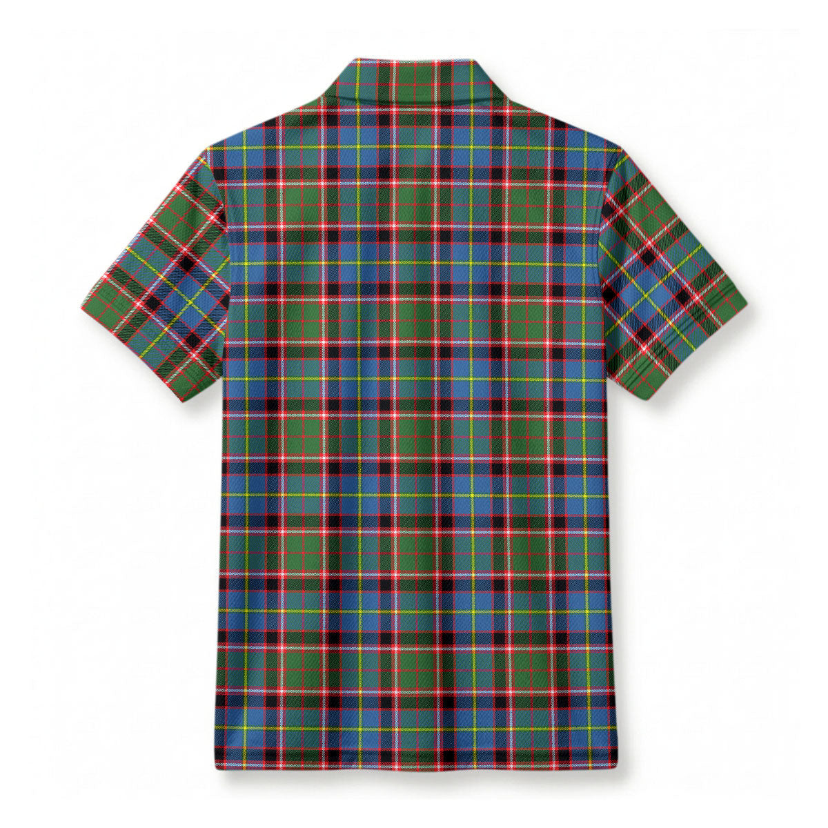 Stirling (of Cadder-Present Chief) Tartan Crest Birdseye Mesh Polo Shirt