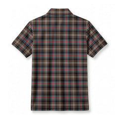 Sutherland Weathered Tartan Crest Birdseye Mesh Polo Shirt