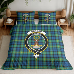 Gordon Ancient Tartan Crest Bedding Set