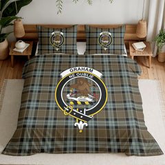 Graham of Menteith Weathered Tartan Crest Bedding Set