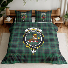 MacAuley Hunting Ancient Tartan Crest Bedding Set