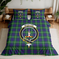 McIntyre Hunting Modern Tartan Crest Bedding Set