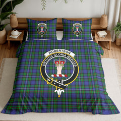 Robertson Hunting Modern Tartan Crest Bedding Set