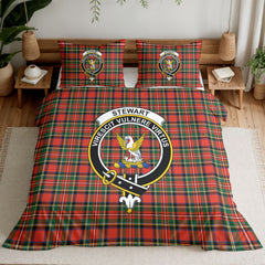 Stewart Royal Modern Tartan Crest Bedding Set