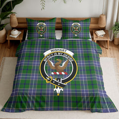 Wishart Hunting Tartan Crest Bedding Set