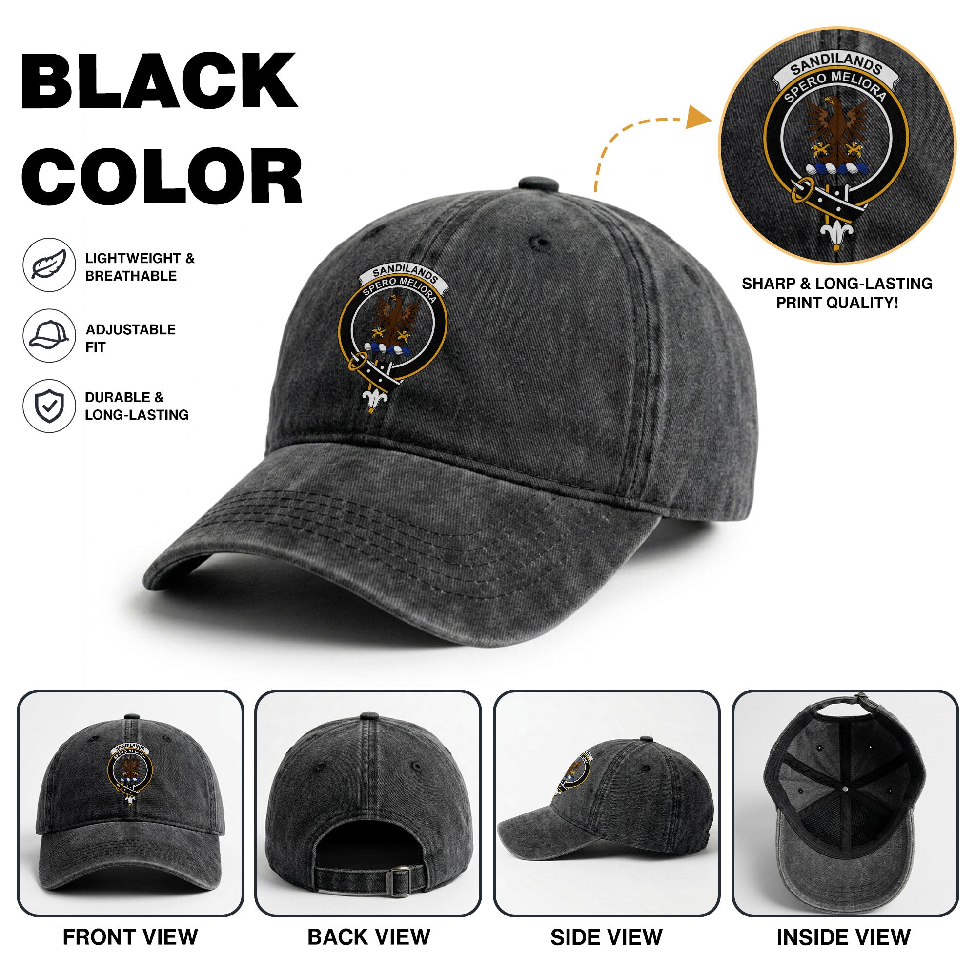 Sandilands Crest Washed Classic Cap