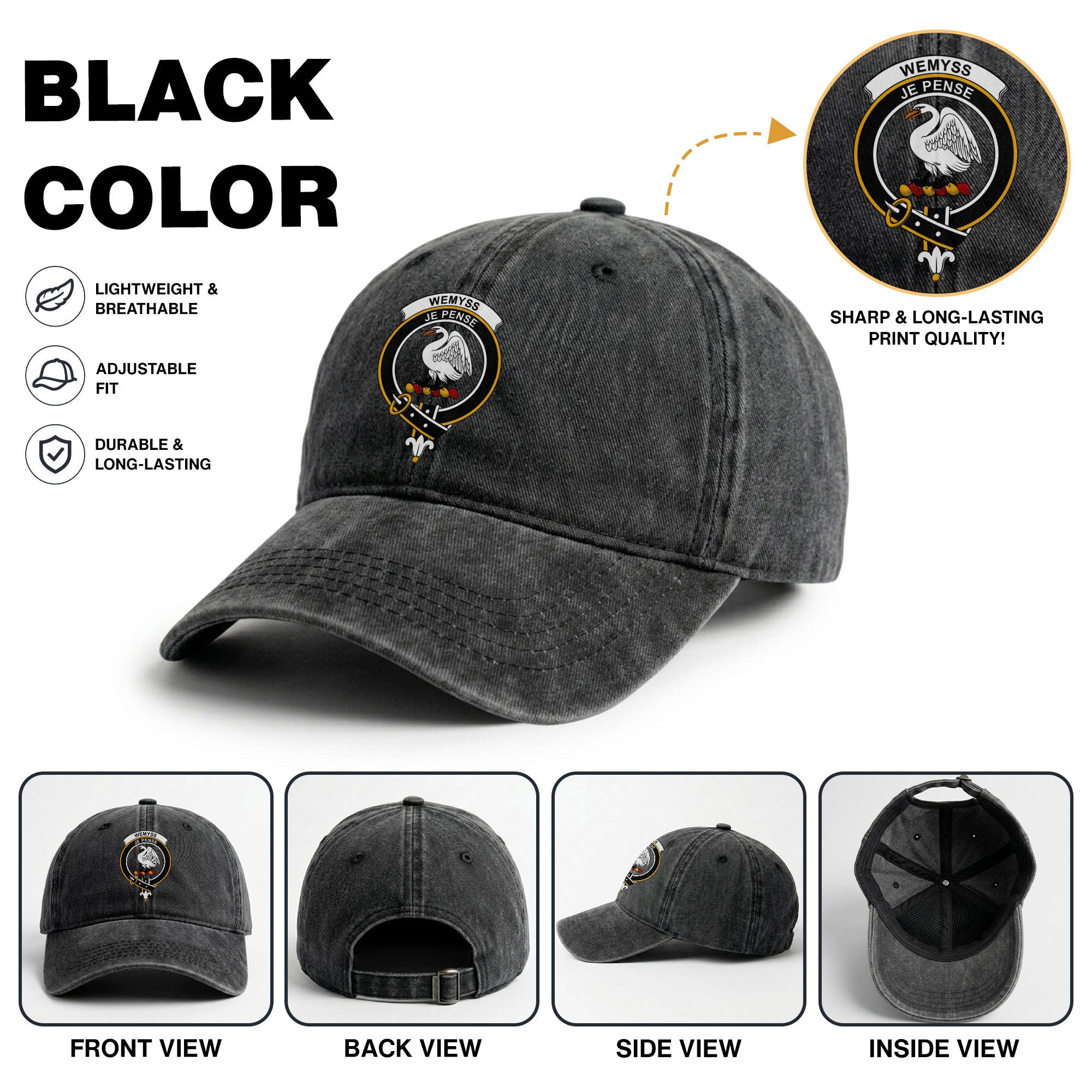 Wemyss Crest Washed Classic Cap