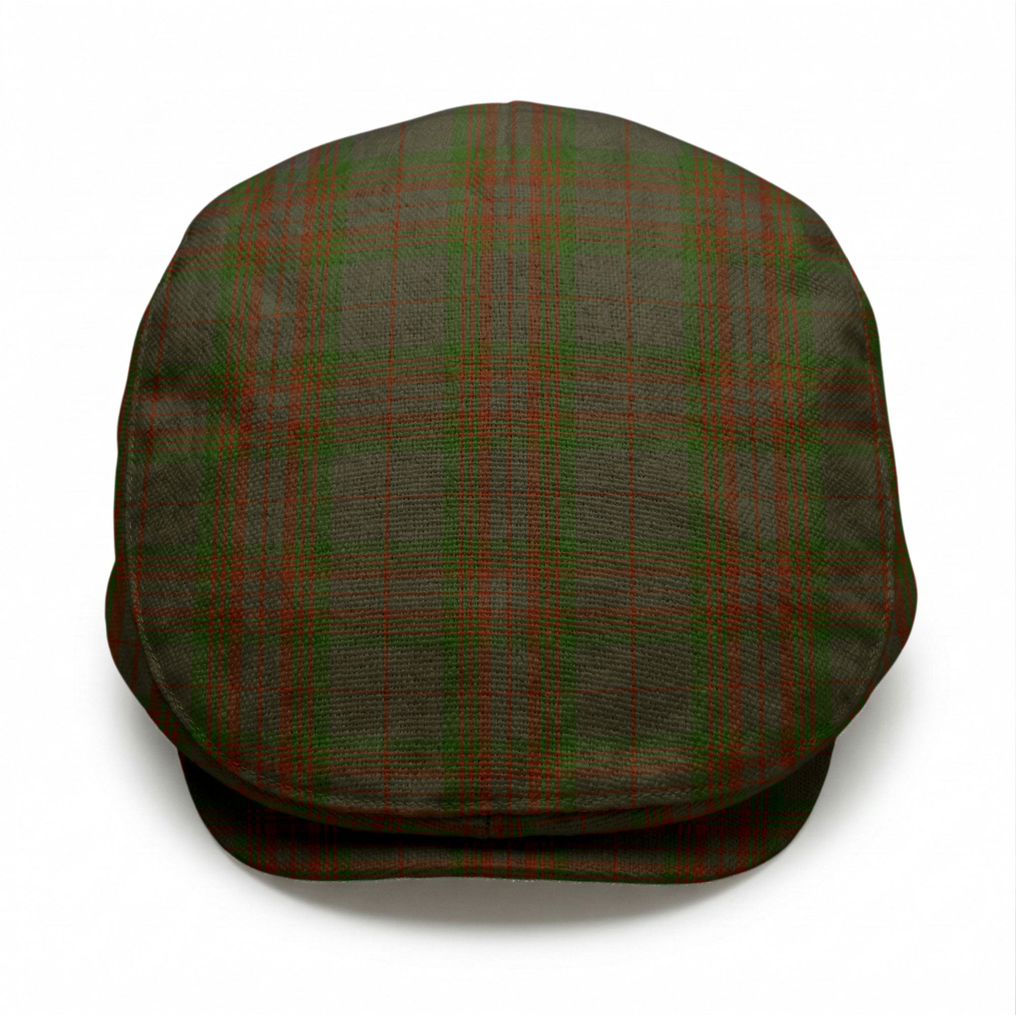 Gray Tartan Flat Caps
